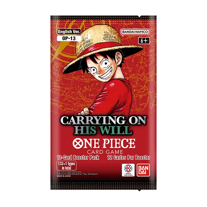 Carrying on His Will OP-13 One Piece TCG booster pack
