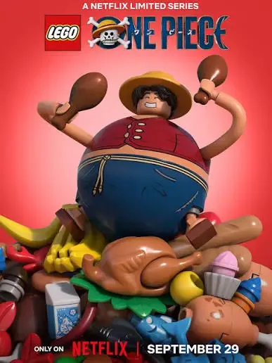 Póster de Luffy en LEGO One Piece de Netflix