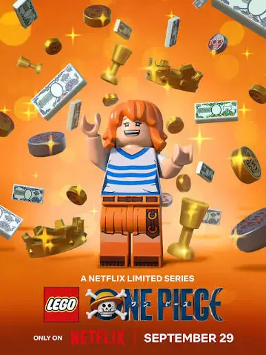 Póster de Nami en LEGO One Piece de Netflix