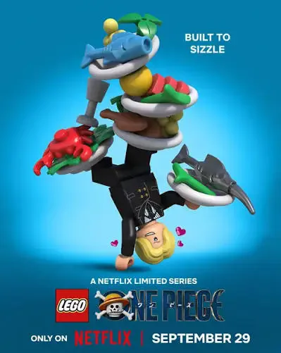 Póster de Sanji en LEGO One Piece de Netflix