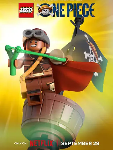 Póster de Usopp en LEGO One Piece de Netflix
