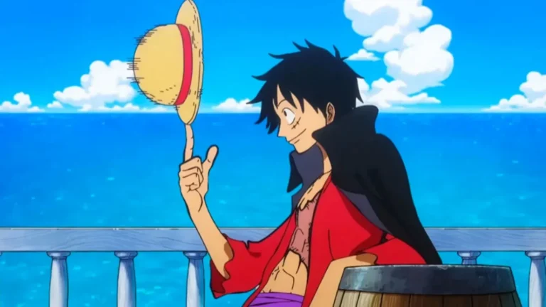 Luffy de los Sombreros de Paja en el anime de One Piece