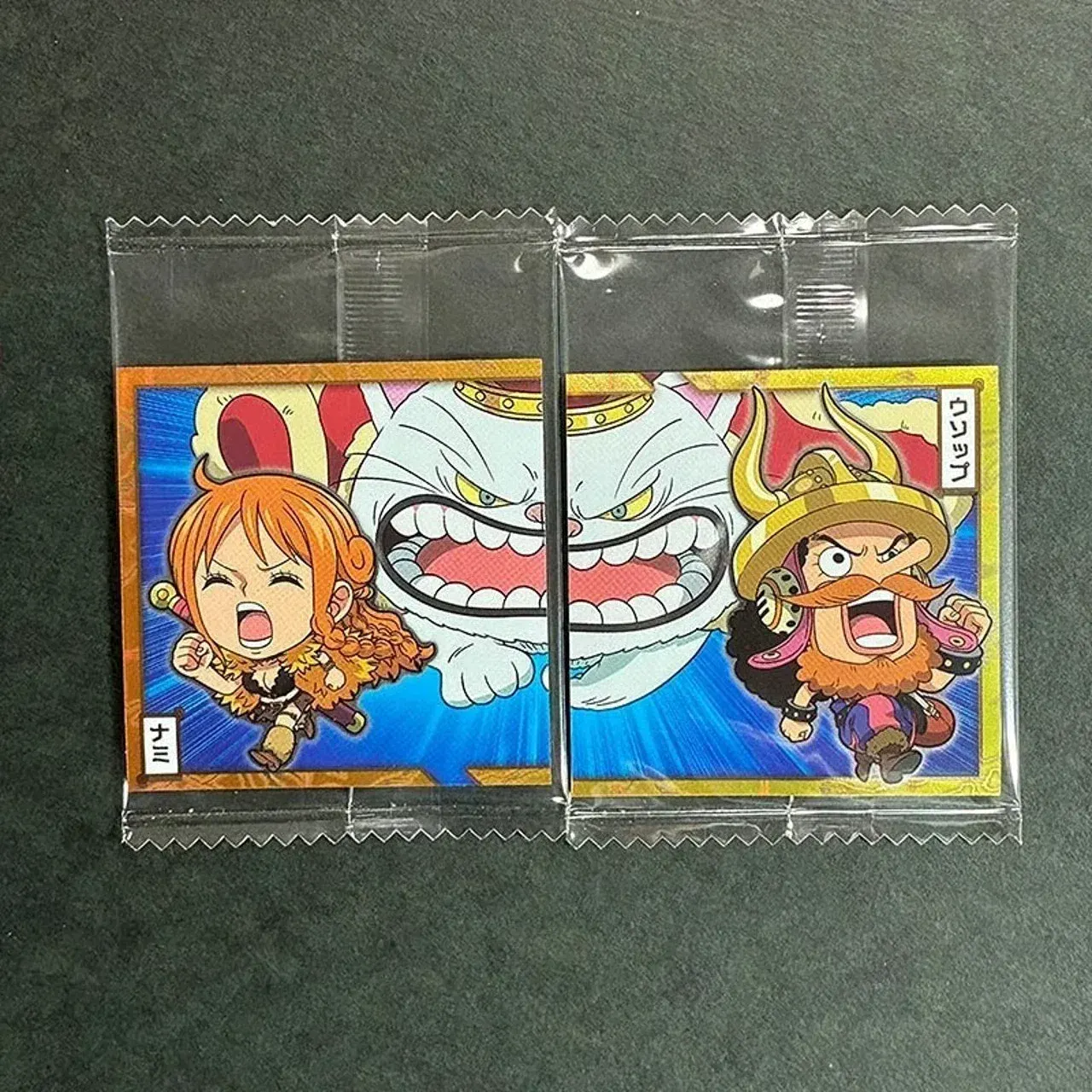 Nami y Usopp SW15-01 LOG15 One Piece Wafer pegatinas coleccionables