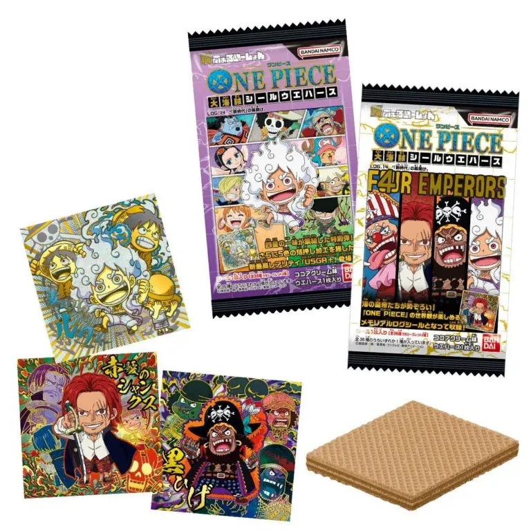 ONE PIECE pegatinas coleccionables Seal Wafer vol.14 sobre