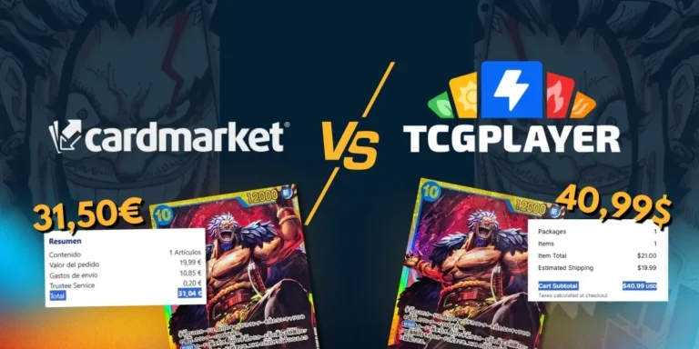 precios de cartas coleccionables cardmarket vs tcg player para saber cual usar en españa