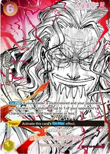 Silvers Rayleigh OP14-118 Conquerors Haki carta One Piece TCG