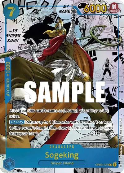 Sogeking God Usopp Manga Alternate Art OP03-122 One Piece TCG