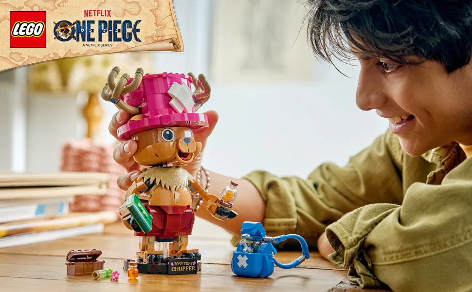 Figura LEGO One Piece 75643 Tony Tony Chopper construida con piezas