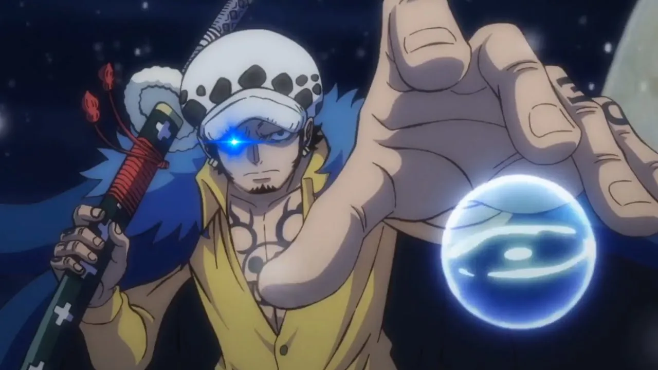 Trafalgar D Water Law haciendo Room One Piece