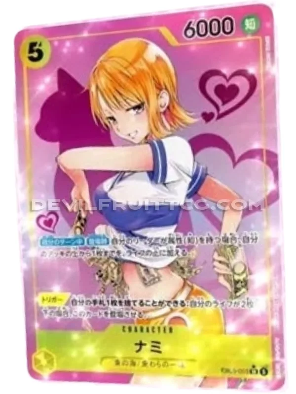 Carta Nami EB05-055 paralela ilustrada por Kentaro Yabuki, EB05 Heroines Edition Vol. 2 One Piece Card Game